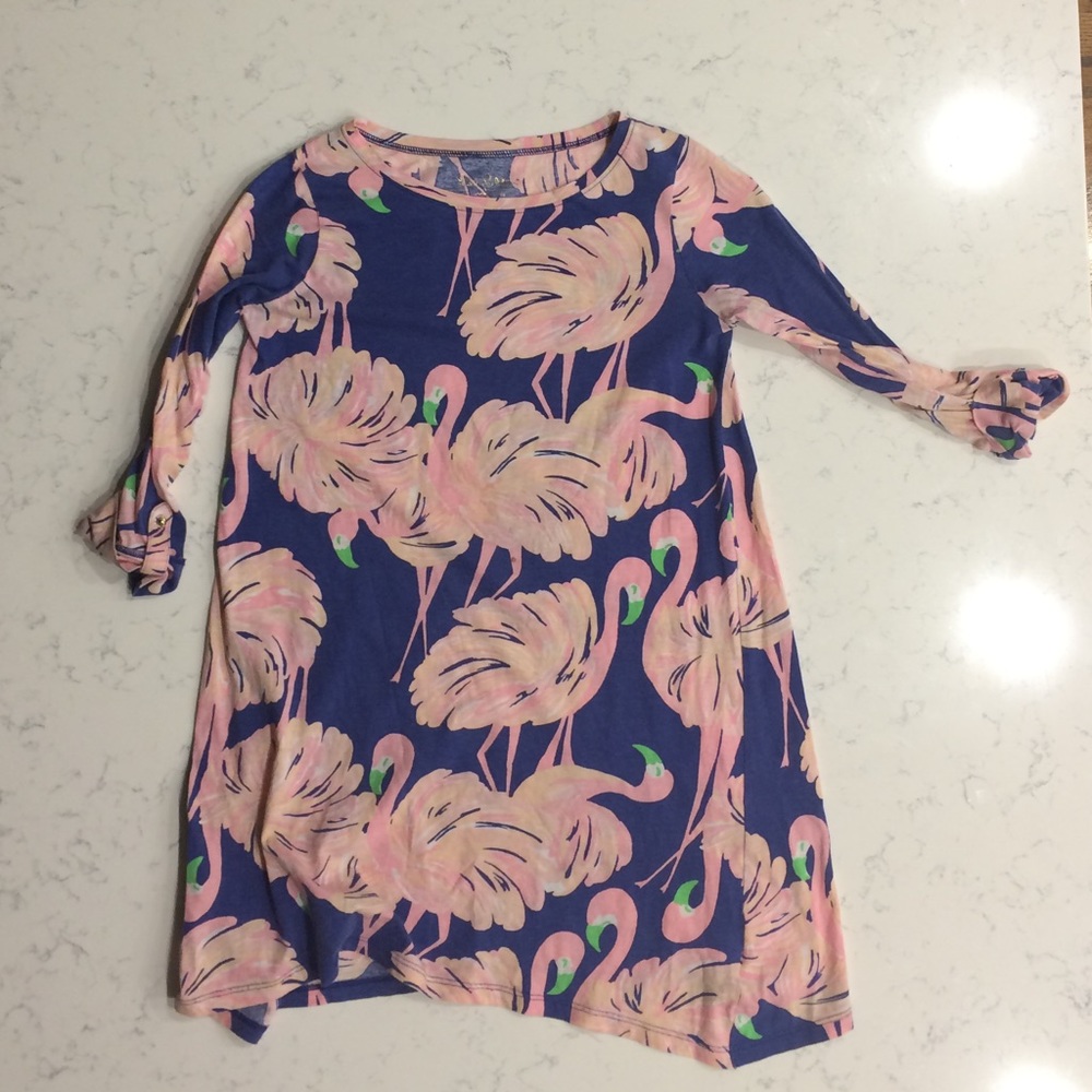 Flamingo print Lilly Pulitzer girls dress